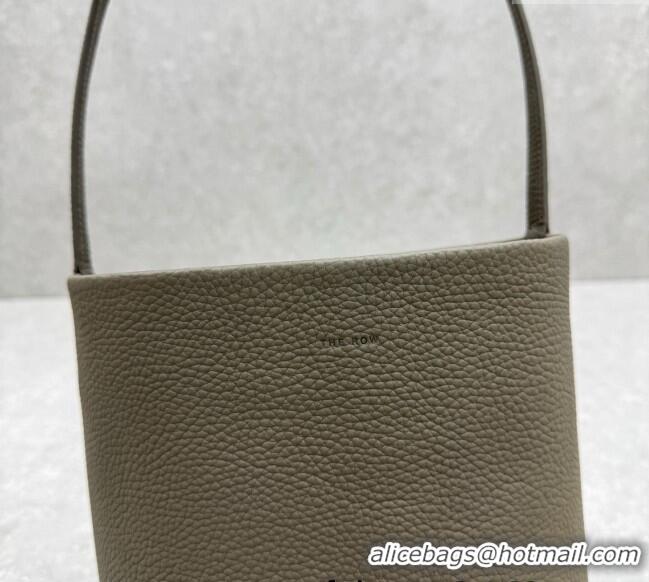 Pretty Style The Row Medium N/S Park Tote Bag in Grained Leather 1822 Grey 2025