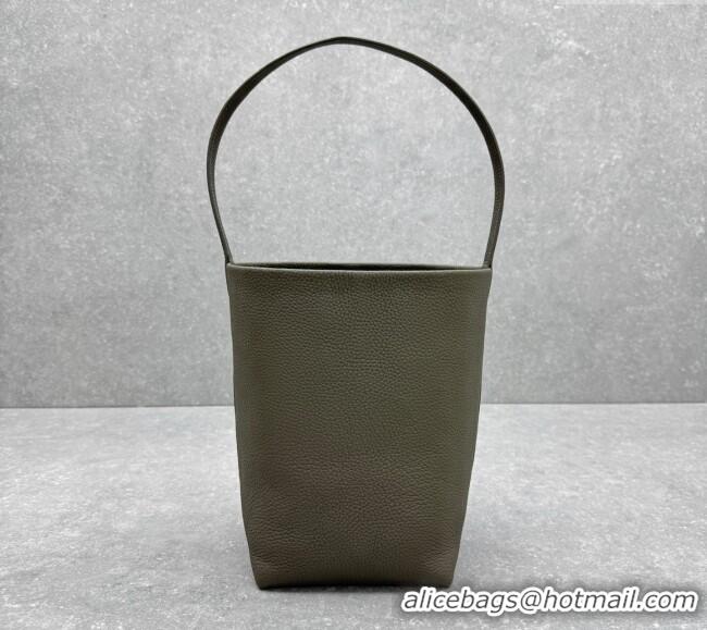 Pretty Style The Row Medium N/S Park Tote Bag in Grained Leather 1822 Grey 2025