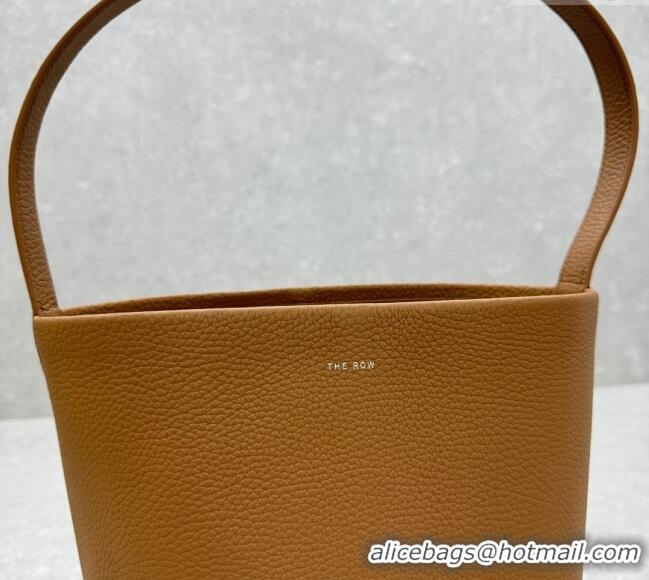 Well Crafted The Row Medium N/S Park Tote Bag in Grained Leather 1822 Brown 2025