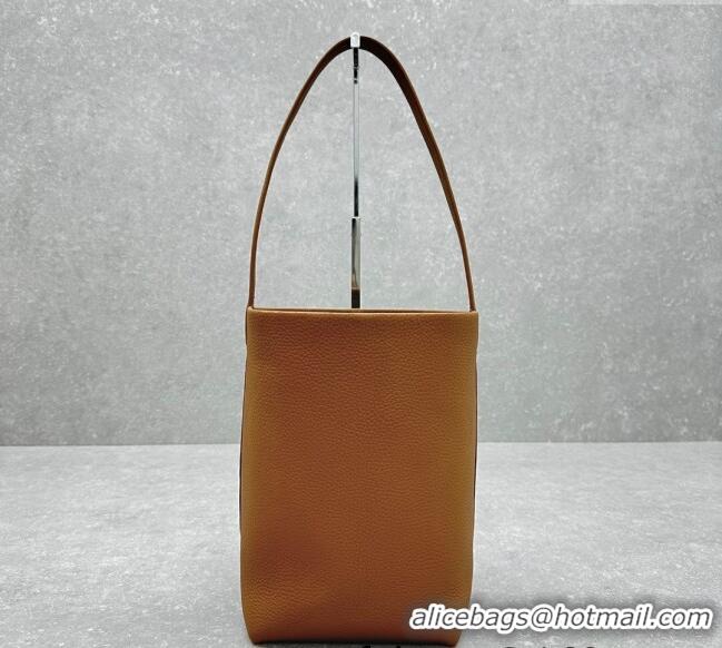 Well Crafted The Row Medium N/S Park Tote Bag in Grained Leather 1822 Brown 2025