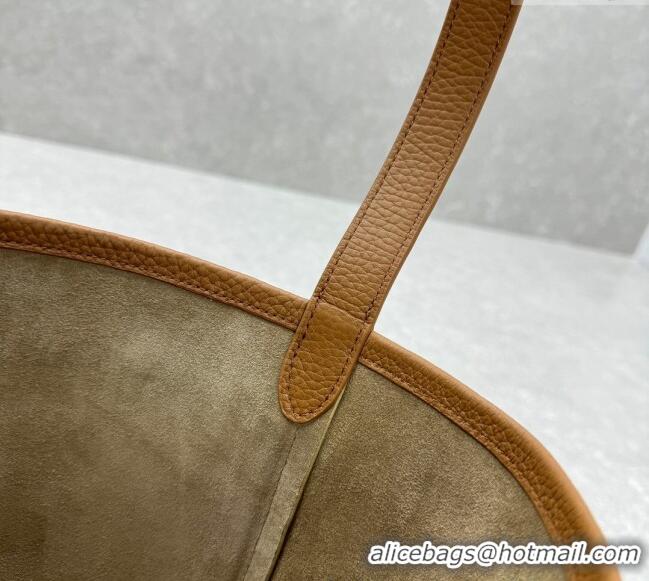 Well Crafted The Row Medium N/S Park Tote Bag in Grained Leather 1822 Brown 2025