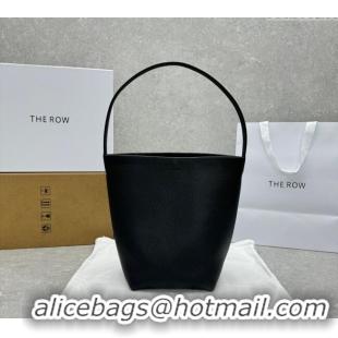 Cheap Price The Row Medium N/S Park Tote Bag in Grained Leather 1822 Black 2025