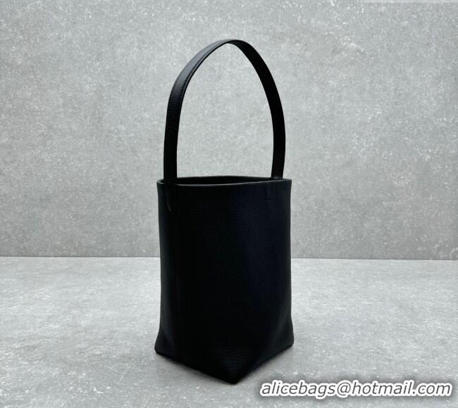 Cheap Price The Row Medium N/S Park Tote Bag in Grained Leather 1822 Black 2025