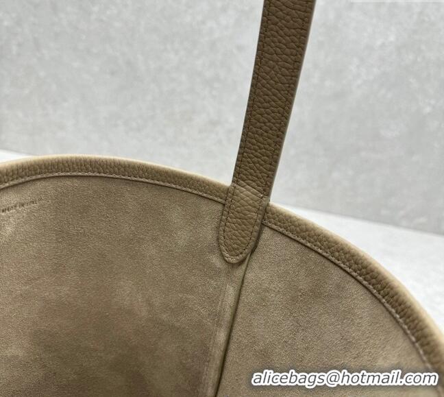 Big Discount The Row Medium N/S Park Tote Bag in Grained Leather 1822 Beige 2025