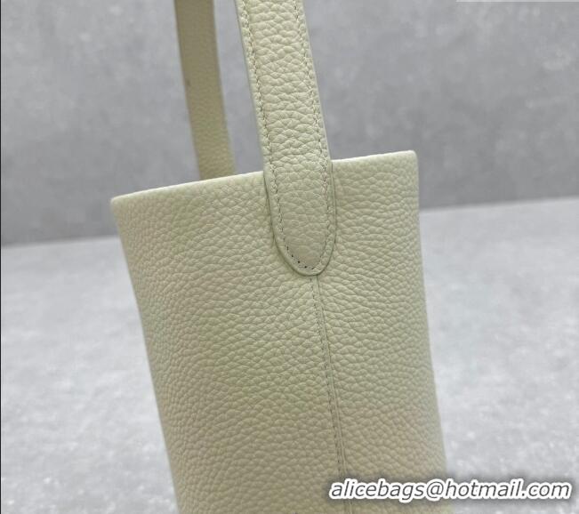 Good Discount The Row Small N/S Park Tote Bag in Grained Leather 1823 White 2025