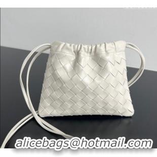Cheapest Bottega Veneta Small Dustbag in Intrecciato Leather 816987 Chalk White 2025
