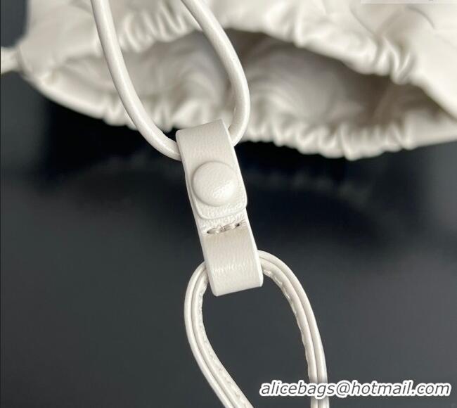 Cheapest Bottega Veneta Small Dustbag in Intrecciato Leather 816987 Chalk White 2025