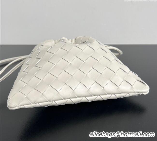Cheapest Bottega Veneta Small Dustbag in Intrecciato Leather 816987 Chalk White 2025