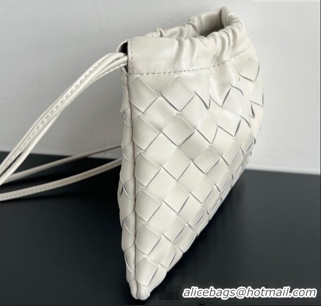 Cheapest Bottega Veneta Small Dustbag in Intrecciato Leather 816987 Chalk White 2025