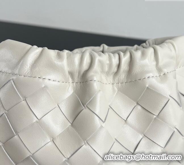 Cheapest Bottega Veneta Small Dustbag in Intrecciato Leather 816987 Chalk White 2025