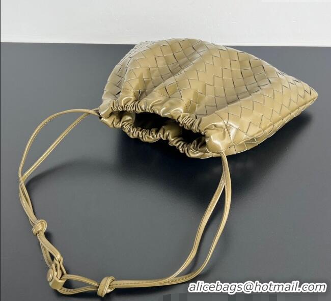 Luxury Classic Bottega Veneta Medium Dustbag in Intrecciato Leather 796728 Seaweed Green 2025