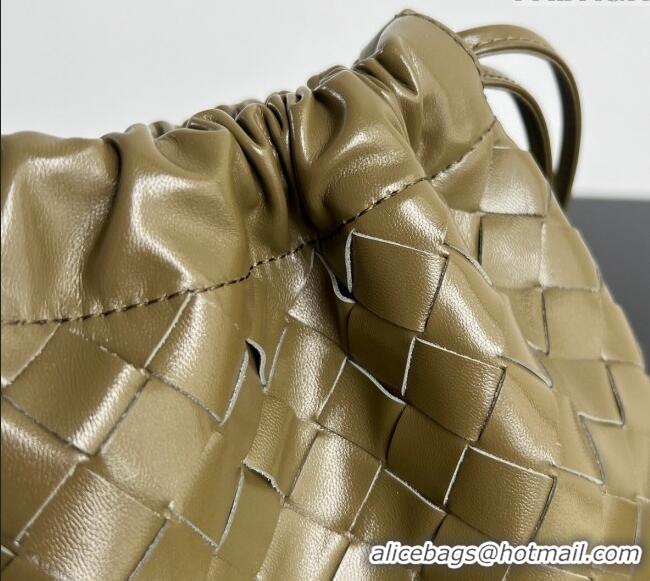 Luxury Classic Bottega Veneta Medium Dustbag in Intrecciato Leather 796728 Seaweed Green 2025