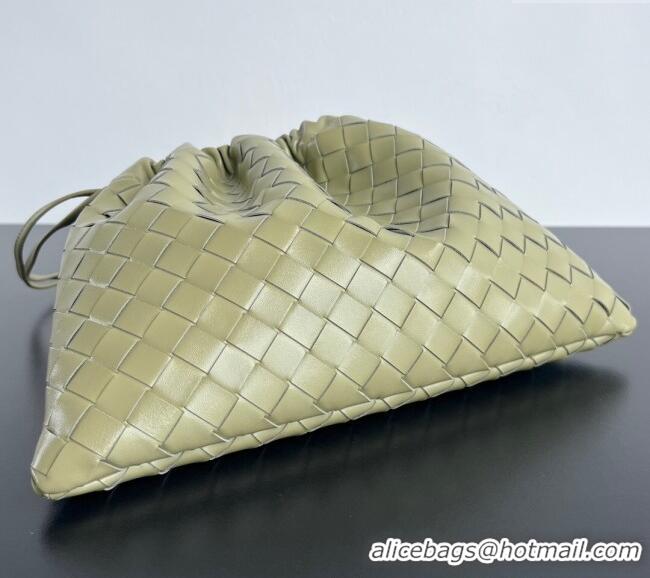 New Product Bottega Veneta Medium Dustbag in Intrecciato Leather 796728 Travertine Green 2025