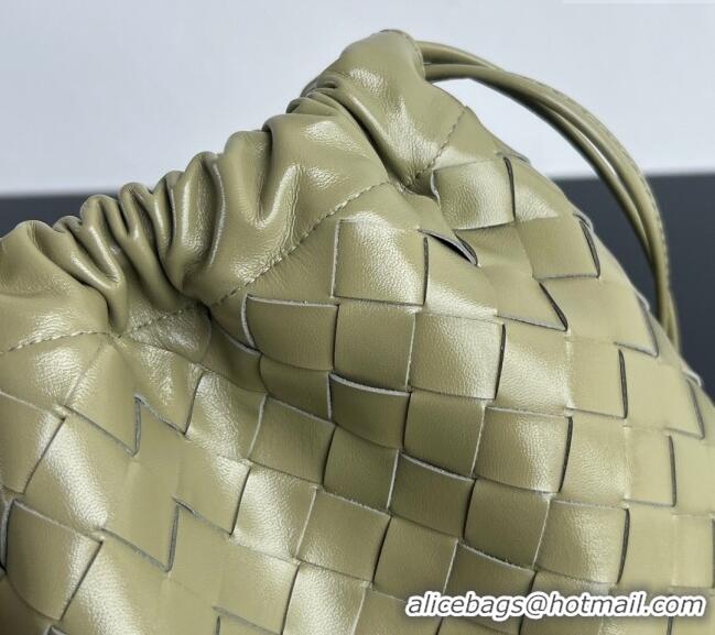 New Product Bottega Veneta Medium Dustbag in Intrecciato Leather 796728 Travertine Green 2025