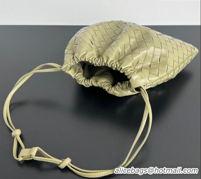 New Product Bottega Veneta Medium Dustbag in Intrecciato Leather 796728 Travertine Green 2025
