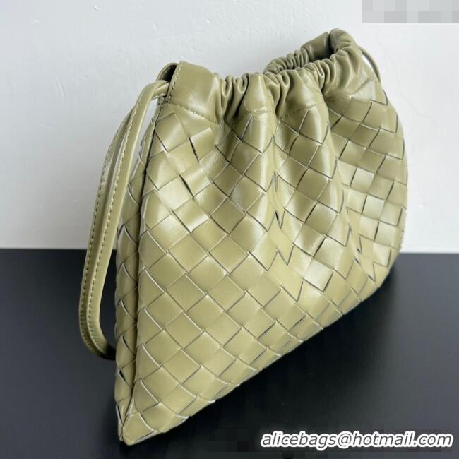 New Product Bottega Veneta Medium Dustbag in Intrecciato Leather 796728 Travertine Green 2025