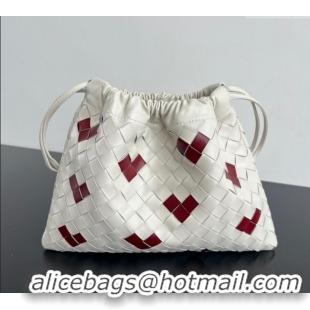 Discount Bottega Veneta LOVE Medium Dustbag in Intrecciato Leather 796728 White 2025
