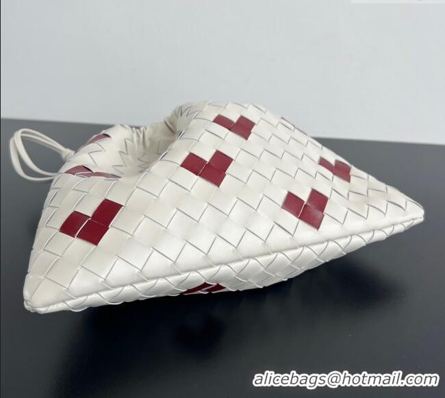 Discount Bottega Veneta LOVE Medium Dustbag in Intrecciato Leather 796728 White 2025