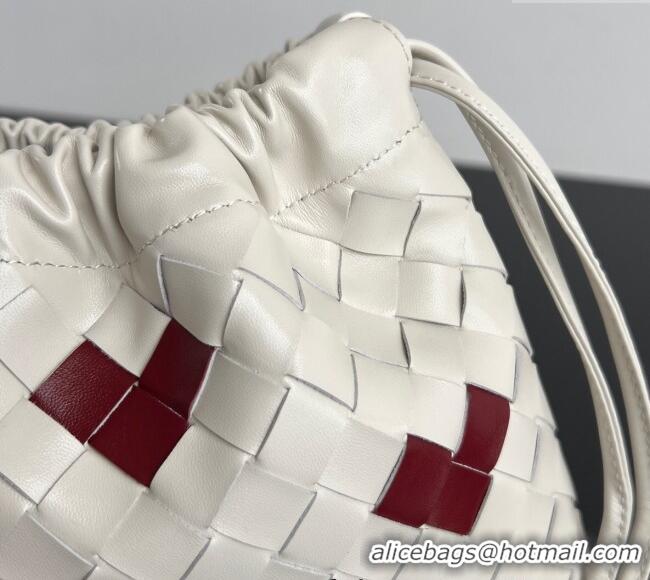 Discount Bottega Veneta LOVE Medium Dustbag in Intrecciato Leather 796728 White 2025