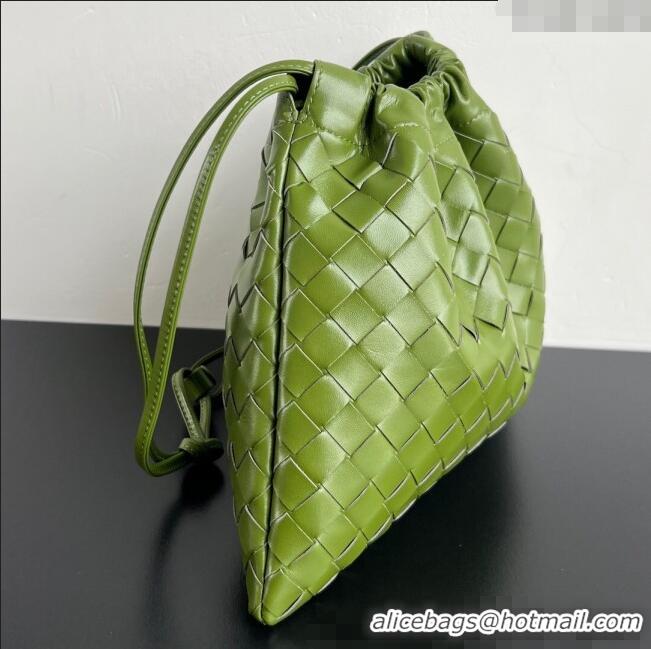 High Quality Bottega Veneta Medium Dustbag in Intrecciato Leather 796728 Matcha Green 2025