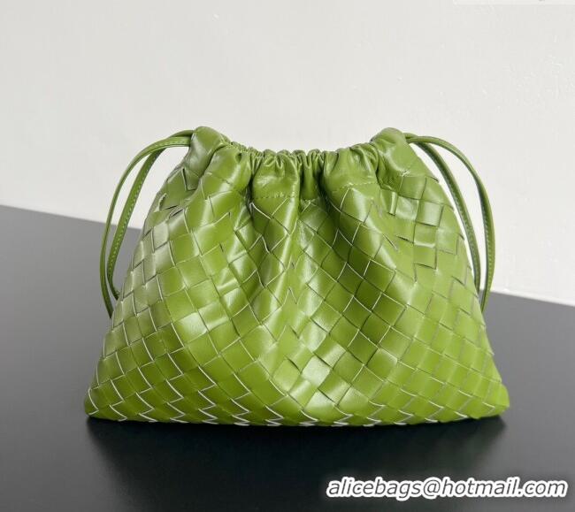 High Quality Bottega Veneta Medium Dustbag in Intrecciato Leather 796728 Matcha Green 2025