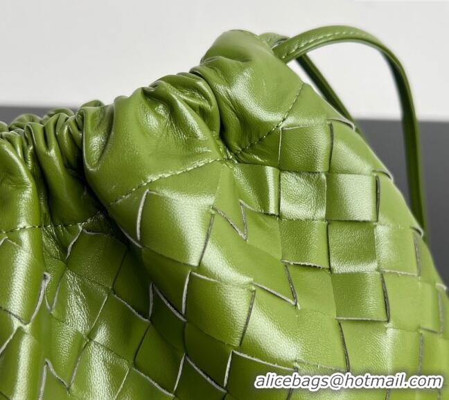 High Quality Bottega Veneta Medium Dustbag in Intrecciato Leather 796728 Matcha Green 2025