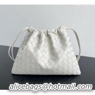 Market Sells Bottega Veneta Medium Dustbag in Intrecciato Leather 796728 Chalk White 2025