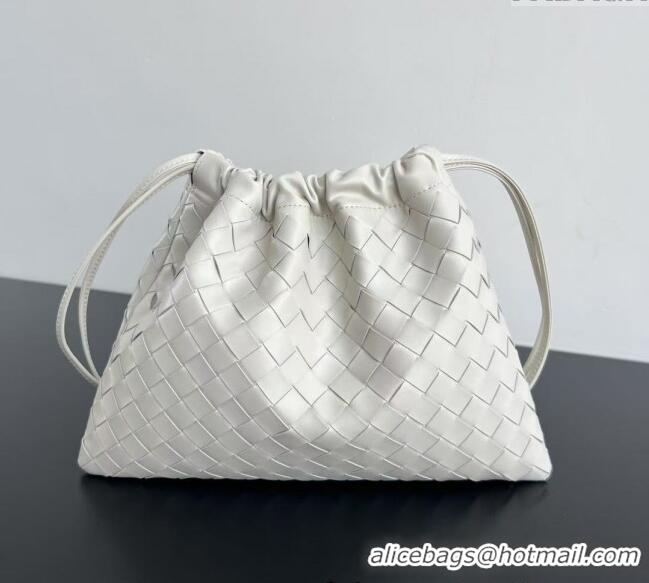 Market Sells Bottega Veneta Medium Dustbag in Intrecciato Leather 796728 Chalk White 2025