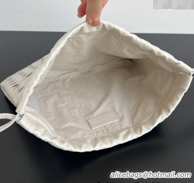 Market Sells Bottega Veneta Medium Dustbag in Intrecciato Leather 796728 Chalk White 2025