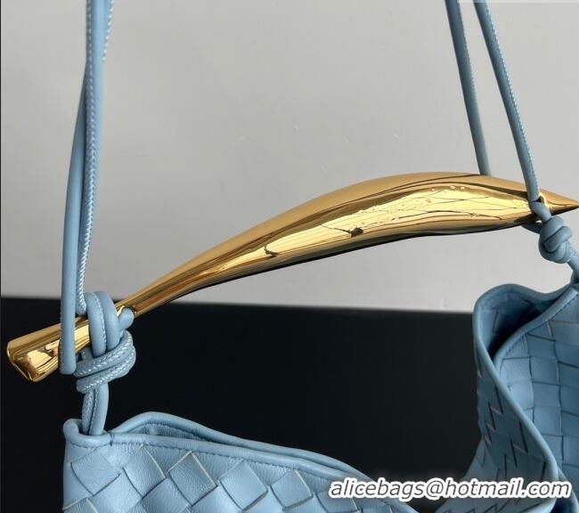 Buy Classic Bottega Veneta Large Sardine Bag in Intrecciato Leather 754988 Ice Blue 2025