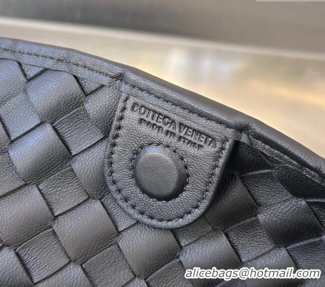 Stylish Discount Bottega Veneta Large Sardine Bag in Intrecciato Leather 754988 Black 2025