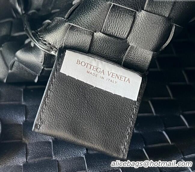 Stylish Discount Bottega Veneta Large Sardine Bag in Intrecciato Leather 754988 Black 2025