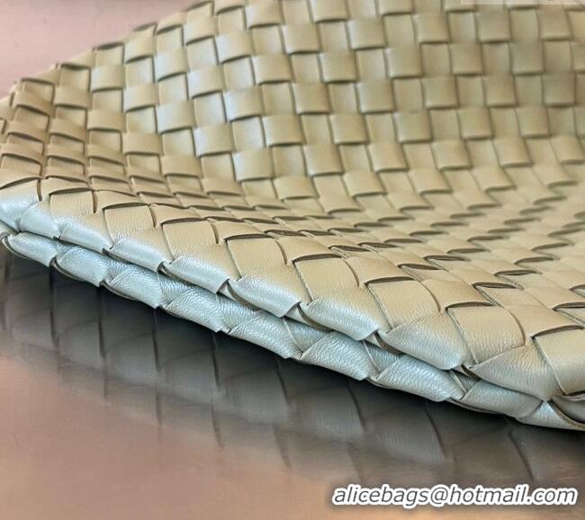 Best Quality Bottega Veneta Large Sardine Bag in Intrecciato Leather Travertine 754988 Green 2025