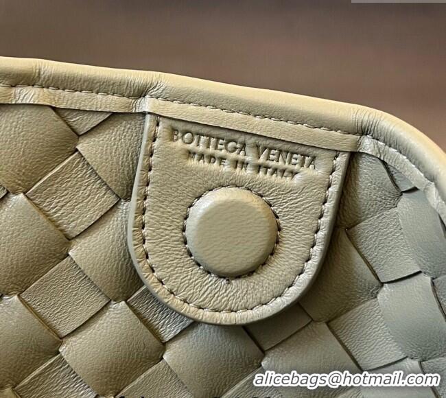 Best Quality Bottega Veneta Large Sardine Bag in Intrecciato Leather Travertine 754988 Green 2025