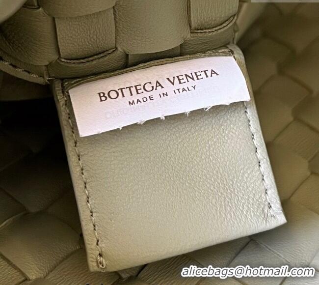 Best Quality Bottega Veneta Large Sardine Bag in Intrecciato Leather Travertine 754988 Green 2025