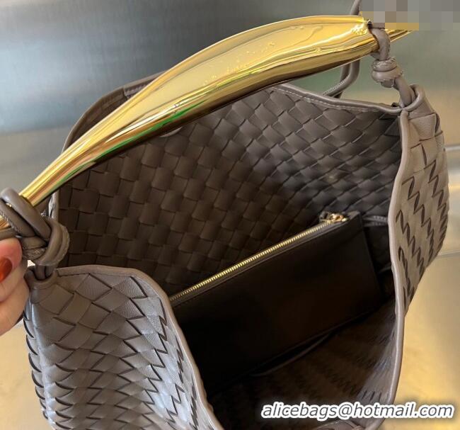 New Design Bottega Veneta Large Sardine Bag in Intrecciato Leather 754988 Khaki 2025