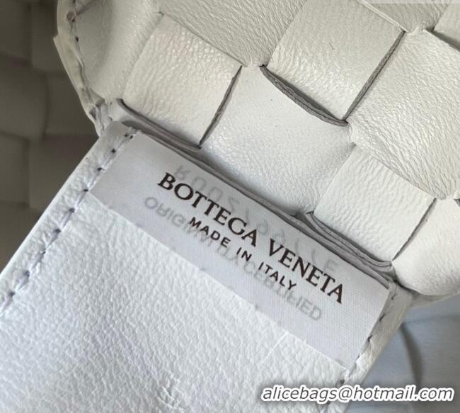 Spot Bulk Bottega Veneta Large Sardine Bag in Intrecciato Leather 754988 White 2025