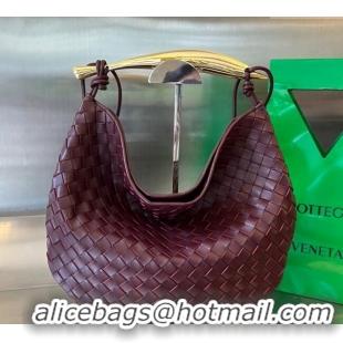 Well Crafted Bottega Veneta Large Sardine Bag in Intrecciato Leather 754988 Burgundy 2025