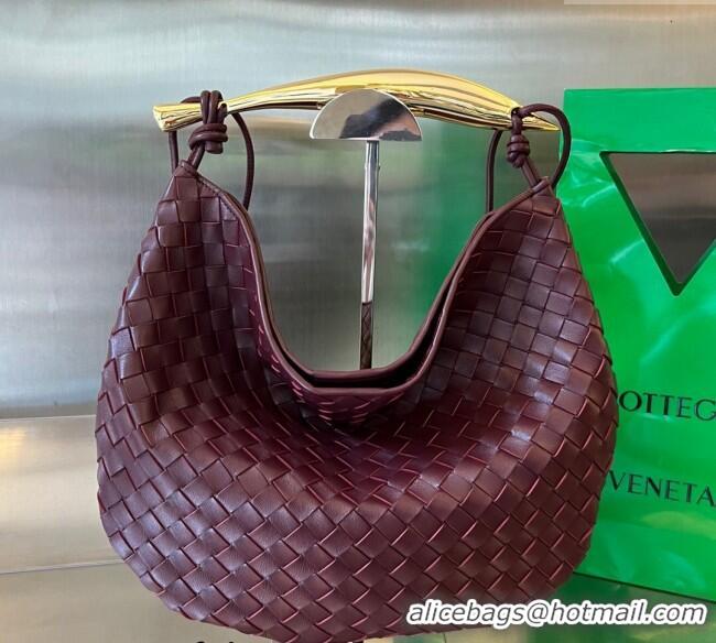 Well Crafted Bottega Veneta Large Sardine Bag in Intrecciato Leather 754988 Burgundy 2025
