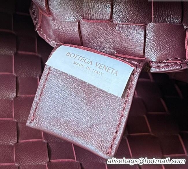 Well Crafted Bottega Veneta Large Sardine Bag in Intrecciato Leather 754988 Burgundy 2025