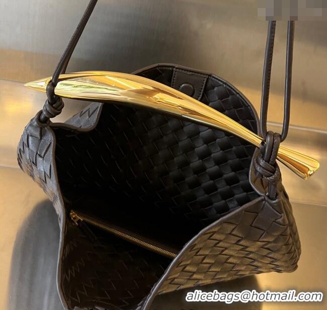 Best Price Bottega Veneta Large Sardine Bag in Intrecciato Leather 754988 Fondant Brown 2025