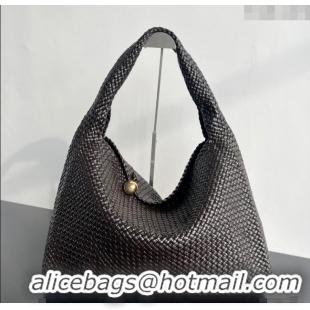 Top Grade Bottega Veneta Tosca Hop Hobo Bag in Intrecciato Leather 70979 Fondant Brown 2025