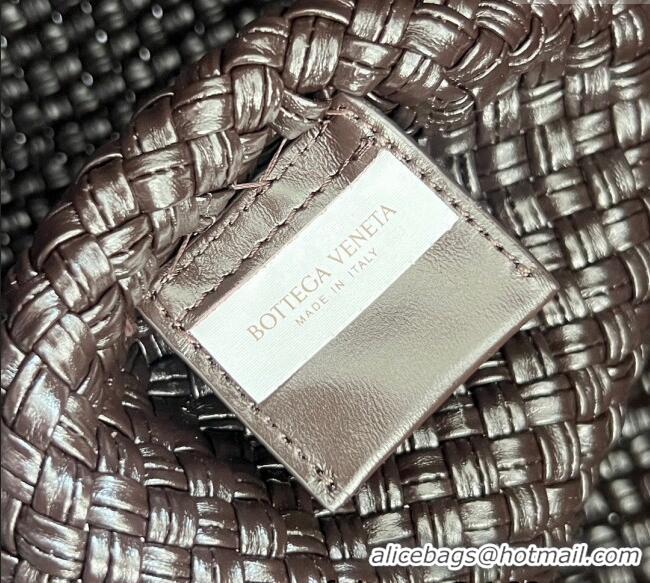 Top Grade Bottega Veneta Tosca Hop Hobo Bag in Intrecciato Leather 70979 Fondant Brown 2025