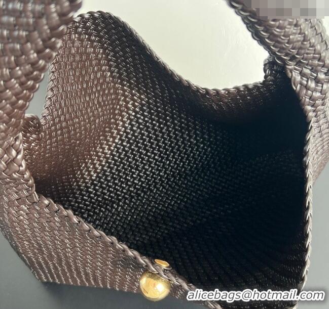 Top Grade Bottega Veneta Tosca Hop Hobo Bag in Intrecciato Leather 70979 Fondant Brown 2025