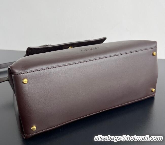 Spot Bulk Bottega Veneta Medium Ciao Ciao Top Handle Bag in Calf Leather 817231 Fondant Brown 2025