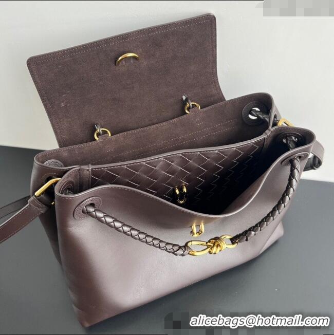 Spot Bulk Bottega Veneta Medium Ciao Ciao Top Handle Bag in Calf Leather 817231 Fondant Brown 2025