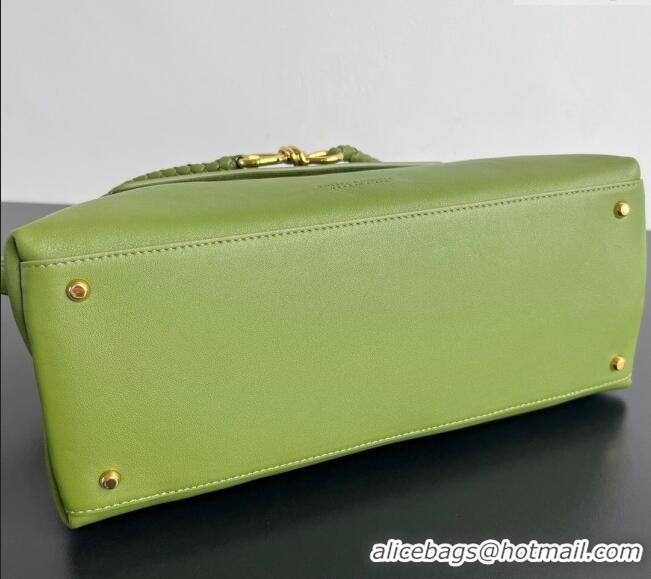 Top Quality Bottega Veneta Medium Ciao Ciao Top Handle Bag in Calf Leather 817231 Matcha Green 2025