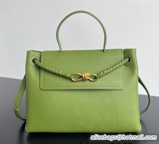 Top Quality Bottega Veneta Medium Ciao Ciao Top Handle Bag in Calf Leather 817231 Matcha Green 2025