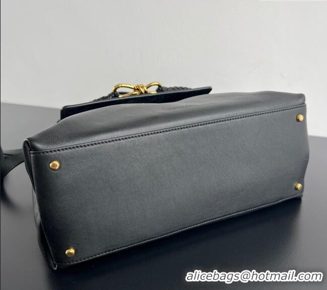New Product Bottega Veneta Medium Ciao Ciao Top Handle Bag in Calf Leather 817231 Black 2025