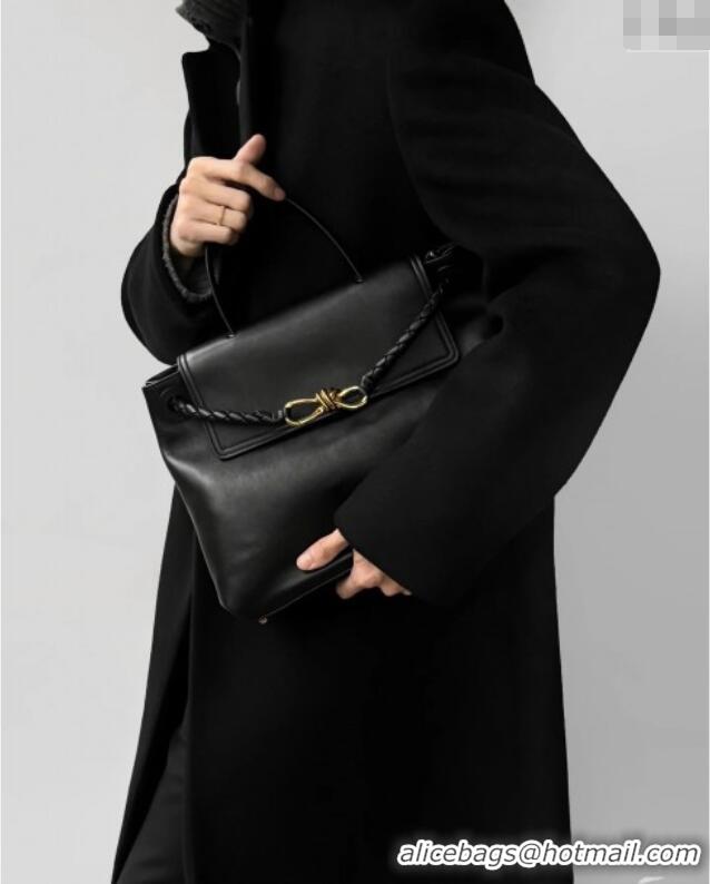 New Product Bottega Veneta Medium Ciao Ciao Top Handle Bag in Calf Leather 817231 Black 2025
